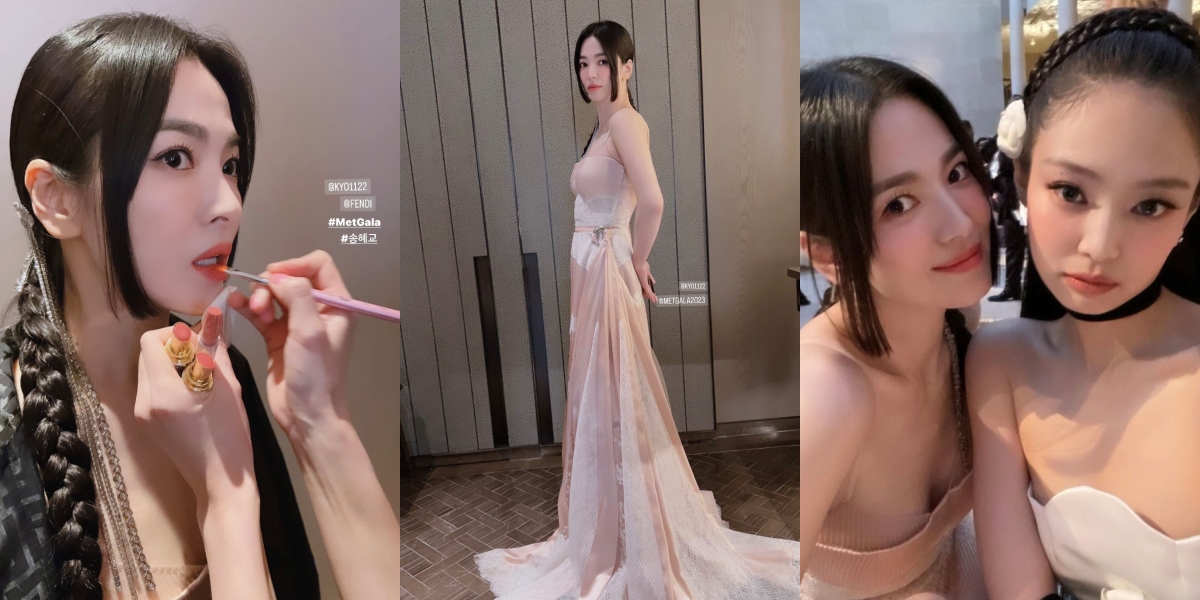 10 Photos of Song Hye Kyo Attending Met Gala, Graceful Like a Goddess - Beautiful Selfie with Jennie BLACKPINK