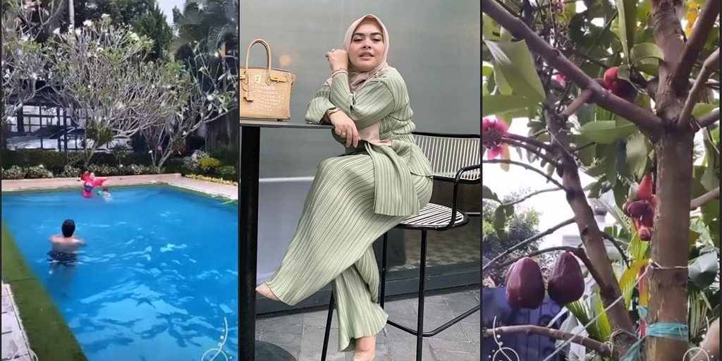 10 Pictures of Aisyahrani's Corner of the House, Syahrini's Sister that Rarely Gets Attention, There is a Super Wide Swimming Pool and Guava Tree in the Garden