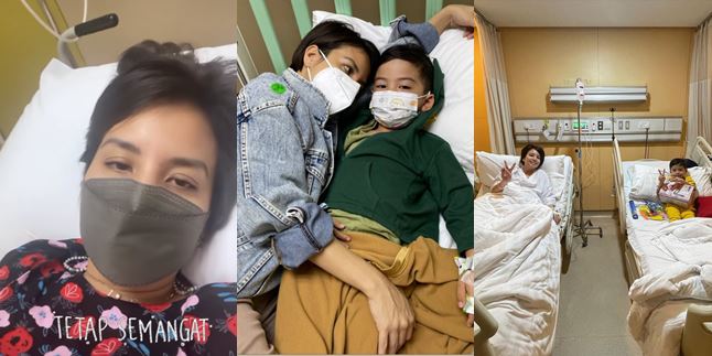 10 Portraits of Tya Ariestya and Kanaka Being Treated at the Hospital, Tested Positive for Dengue Fever - Sharing a Room with Their Beloved Child