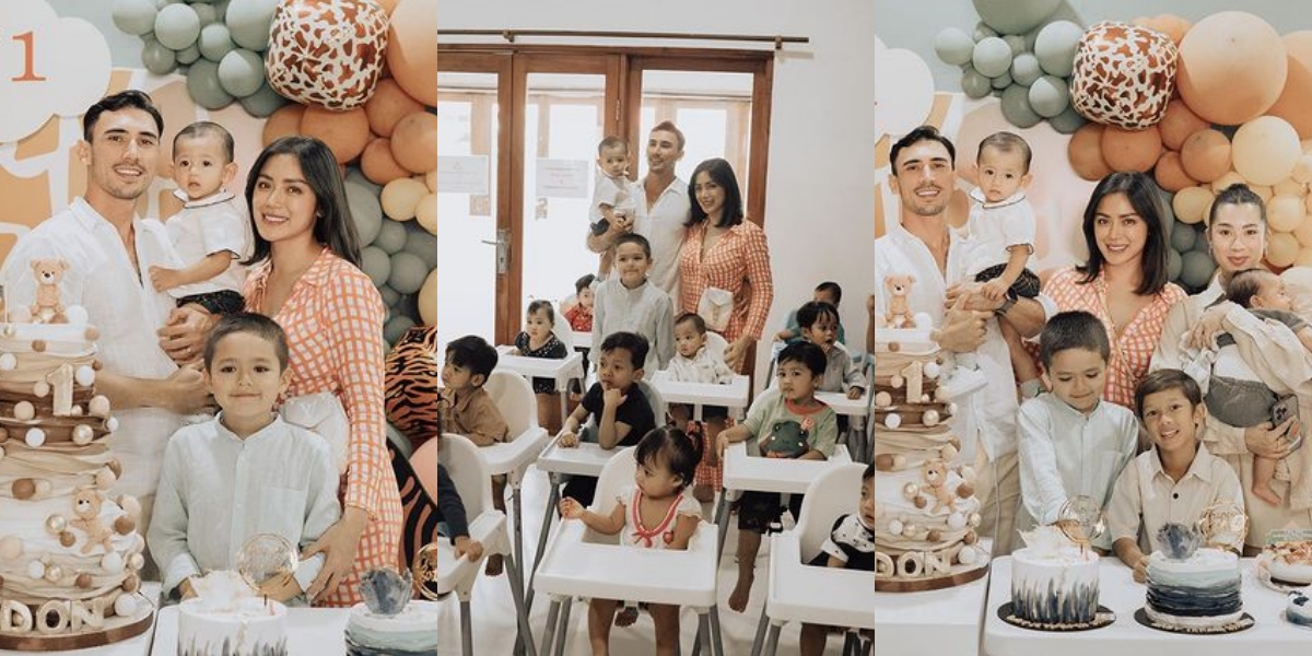 10 First Birthday Portraits of Don Putra Jessica Iskandar, Celebrated with Homeless Children - Jennifer Bachdim Invites Baby Kiro