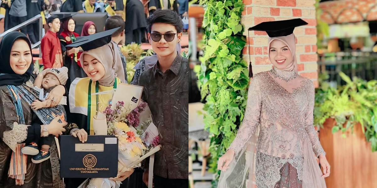 10 Portraits of Nabila Maharani's Graduation, Tri Suaka & Family Accompanying - Endless Happy Smile