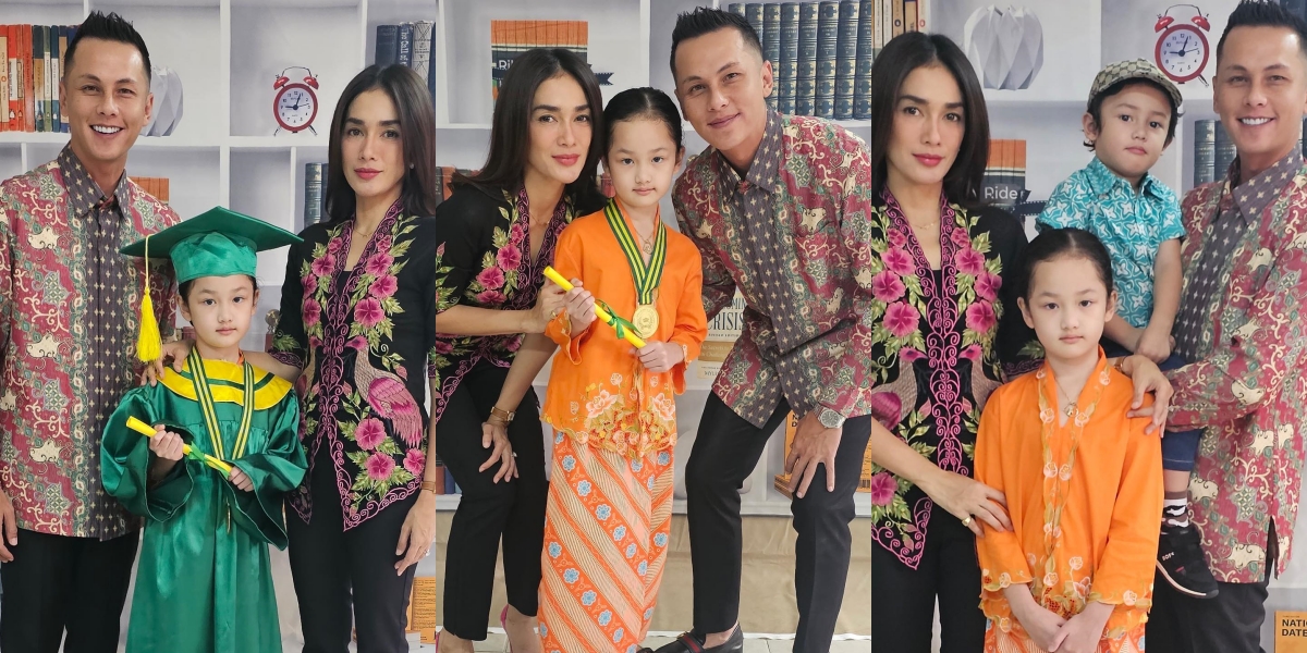 10 Portraits of Sheva, Ussy Sulistiawaty and Andhika Pratama's Daughter, Who Just Graduated from Kindergarten, Making Us Proud and Worried about School Expenses