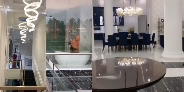 11 Photos of Kartika Putri and Habib Usman's New House, Luxurious and Grand - Marble Floors and Crystal Lights