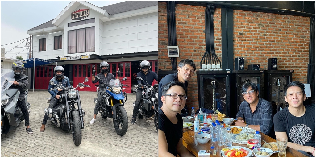 11 Photos of Andre Taulany and NOAH Touring, Enjoying Street Food