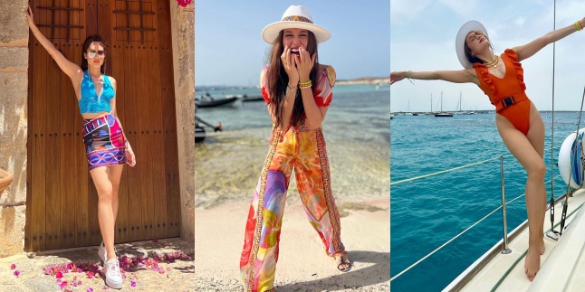 11 Potret Cinta Laura Liburan ke Spanyol, Penampilan Stunning Bak Boneka Barbie Curi Perhatian - Nikmati Bikini Party di Atas Yacht