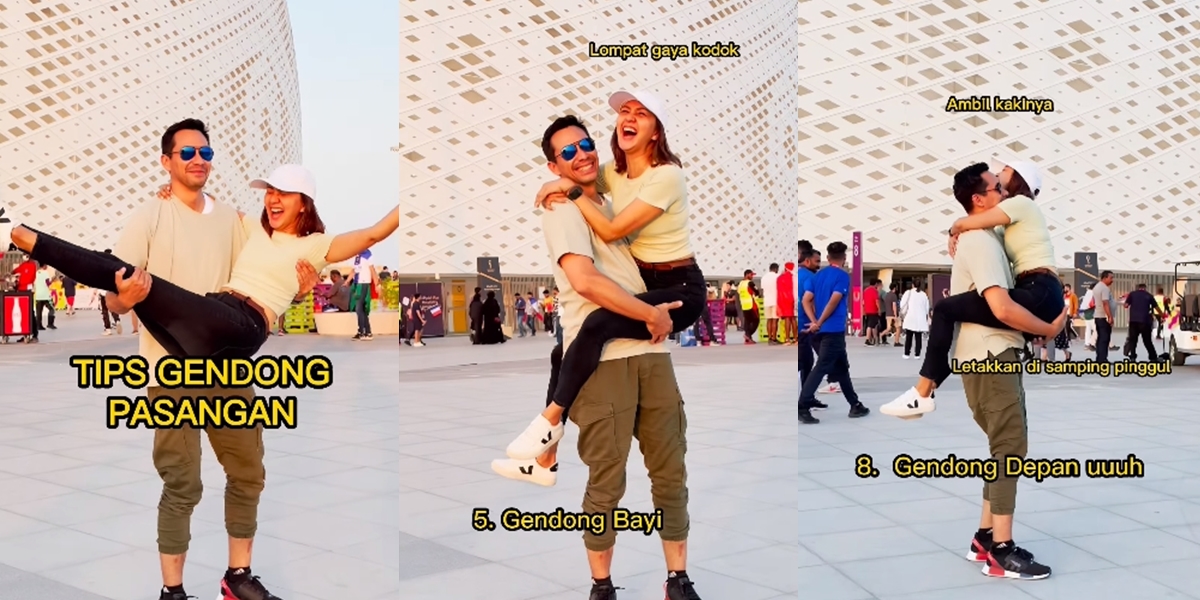 11 Photos of Darius Sinathrya Carrying Donna Agnesia, Looking Slimmer, So Easy and Effortless