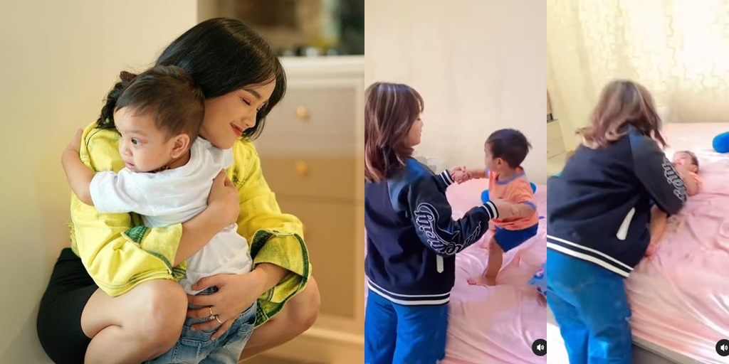 11 Photos of Gala Sky Being Playful on Fuji, Very Happy When Being Carried and Teased Until Laughing - Netizens: Can't Imagine If They Have to Separate