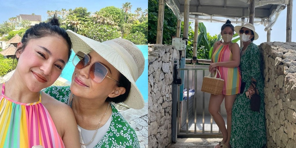 11 Pictures of Marshanda and Her Mom on Vacation in Bali, Happy Together in a Luxury Villa - See the Beautiful Beach View