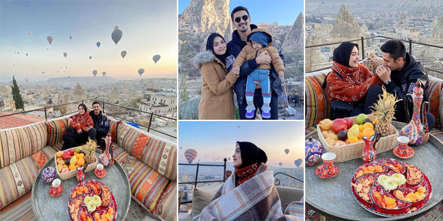 11 Pictures of Vebby Palwinta's Vacation with Husband and Children in Cappadocia, Turkey, Netizens: It's My Dream Mas!