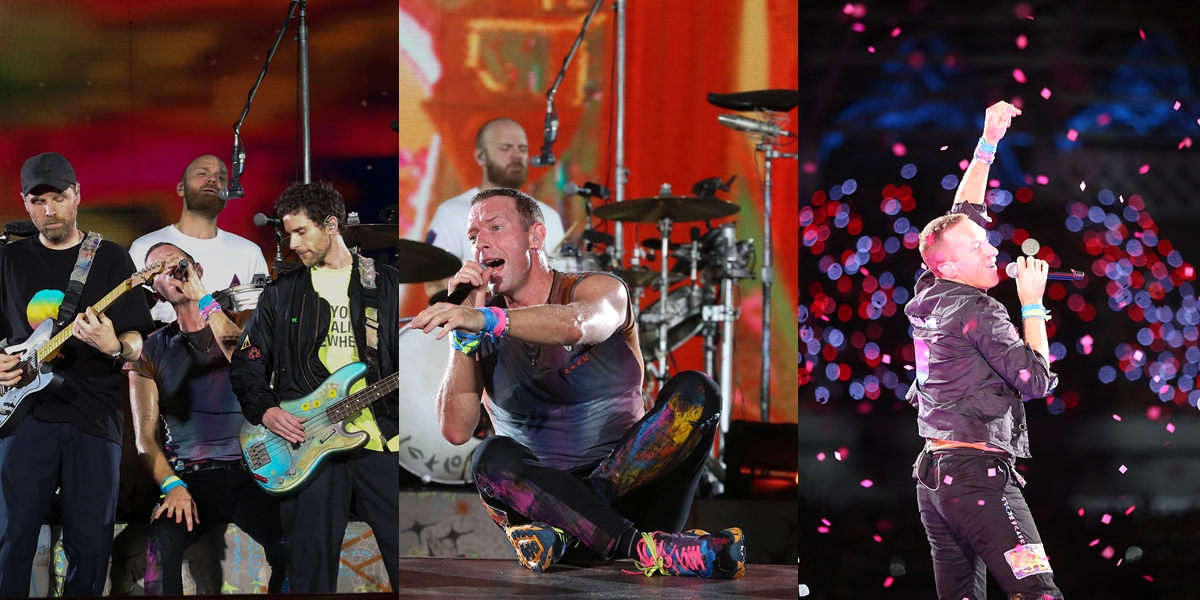 11 Portraits of Coldplay's 'Magical' Appearance at GBK, Chris Martin Greets the Audience with Poems