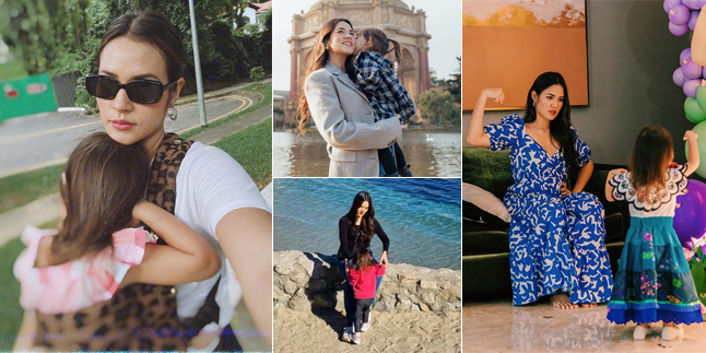 11 Portraits of Raisa Still Beautiful While Taking Care of Her Child, Long Hair and Stylish Zalina Becomes the Highlight