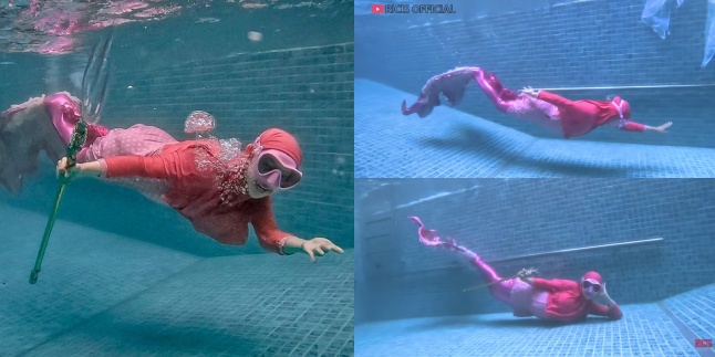 11 Potret Ria Ricis Tetap Berenang dan Menyelam Pakai Ekor Duyung Meski Tengah Berbadan Dua: Ratu Mermaid Kembali!