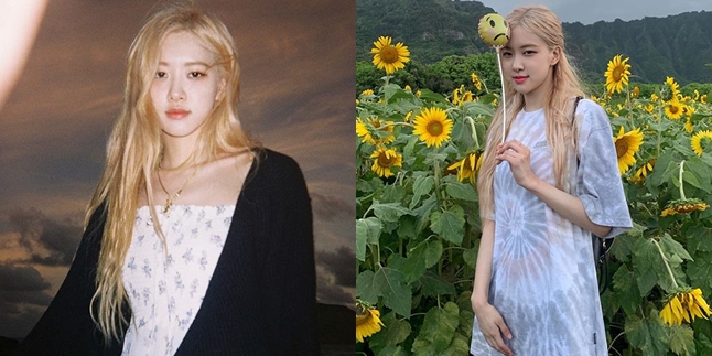 11 Photos of Rose BLACKPINK in Hawaii, Playing Guitar - Poses in Sunflower Garden