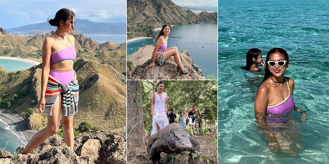 11 Photos of Tyna Dwi Jayanti Wearing a Two-Piece Bikini While on Vacation with Her Children in Labuan Bajo, She's a Hot Mama!