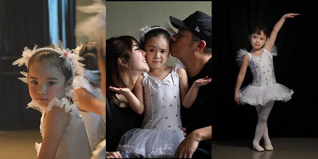 12 Pictures of Gempi as a Ballerina, Like a Little Angel - Proudly Kissed by Gading and Gisella