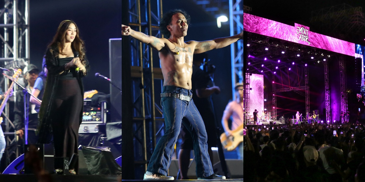 12 Concert Photos of Slank 'Pasar Malam Empat Satoe', Unique & Festive - The Children of the Band Members Also Performed