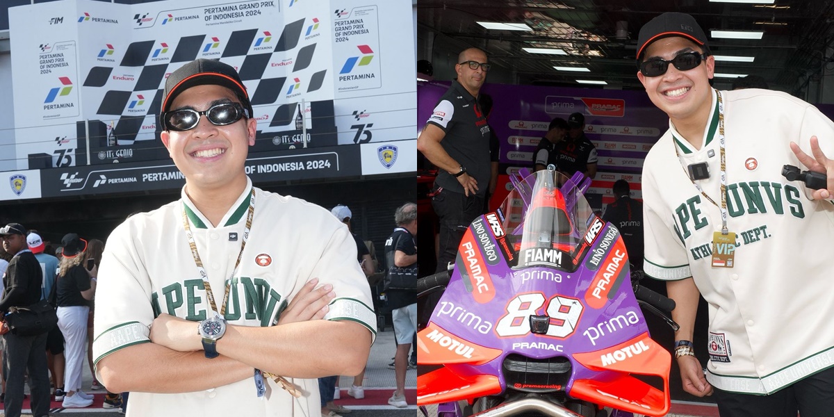 12 Exciting Photos of Jerome Polin Watching MotoGP Mandalika, Got VIP Access to Grid Walk