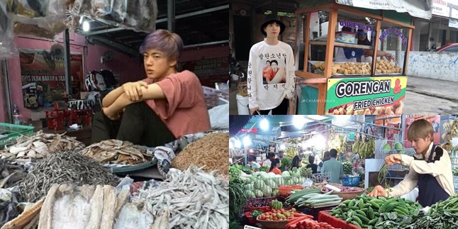 13 Hilarious Photos of BTS as Sellers in the Market: Sad Faces, Selling Rice, and Opening a Warung!