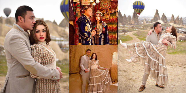 15 Portraits of Nourah Syahfirah, Teuku Rassya's Stepmother, Having a Romantic Photoshoot with Her Husband in Cappadocia, Intimate Like Pre-wedding!