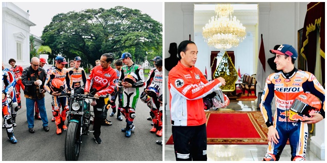 15 Photos of MotoGP Racers Meeting President Jokowi at the State Palace, Will Race MotoGP Motorcycles on the Streets of Jakarta!