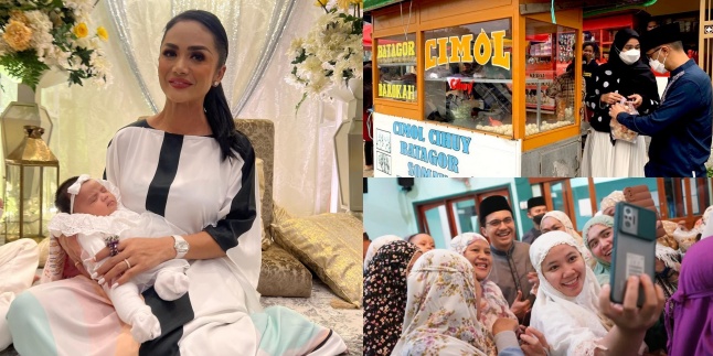 15 Portraits of Celebrities Enjoying Ramadan While Venturing into Politics, Hengky Kurniawan Ngabuburit with Ayang - Krisdayanti Enjoying Babysitting Grandchildren