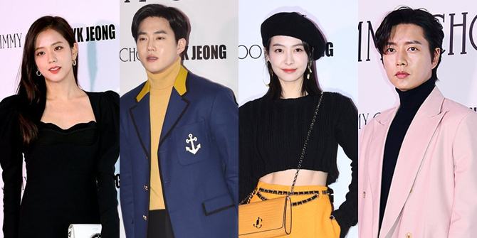 17 Celebrities with Refreshing Visuals at the Jimmy Choo Korea Event: Jisoo BLACKPINK, Suho EXO, and Park Hae Jin