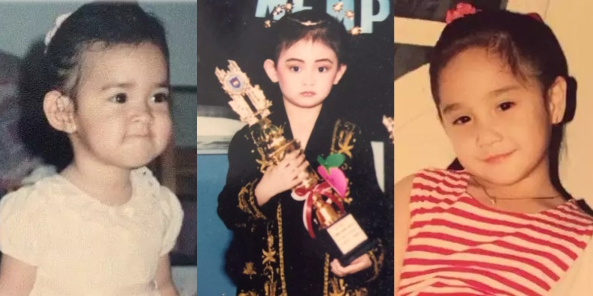 31 Cute Photos of Beautiful Celebrities in Their Childhood, Luna Maya the Tomboy Foreigner - Ayu Ting Ting with Gapped Teeth