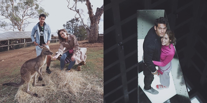 6 Photos of Jessica Iskandar and Richard Kyle in Australia, Having Fun with Kangaroos - Visiting Unique Museums