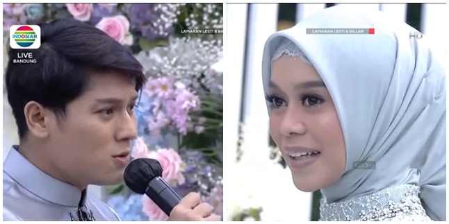 6 Sweet Moments Rizky Billar Singing 'Melamarmu' Followed by Ring Delivery, Making Eyes Teary