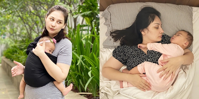 6 Moments of Mona Ratuliu Caring for the Youngest Child Wearing a Comfortable Daster and No Make Up, Describing Herself as Mbok-Mbok Style - Still Beautiful and Glowing
