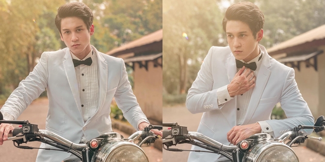 6 Portraits of Antonio Blanco Jr, Star of the Soap Opera 'BUKU HARIAN SEORANG ISTRI', Looking Different while Riding a Motorcycle, Wearing a Suit - Handsome to the Max