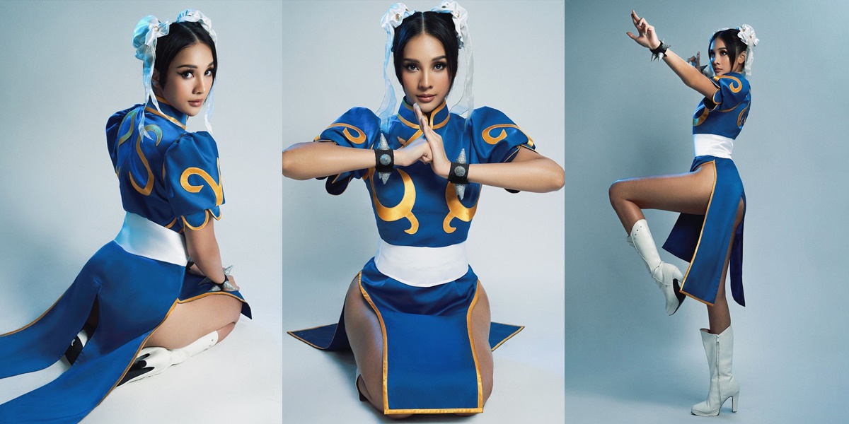 6 Portraits of Anya Geraldine as Chun-Li During Halloween, So Similar It Amazes Netizens