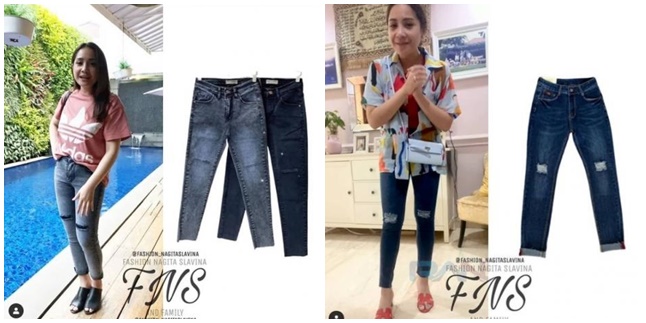 6 Portraits of Nagita Slavina's Jeans that You Can Also Buy, Starting from Only 138 Thousand Rupiah!