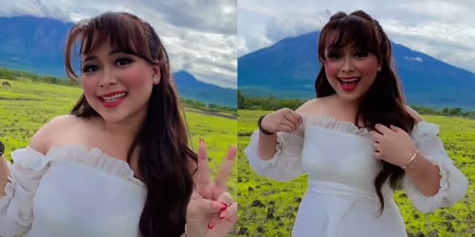 6 Potret Foto Prewedding Syifa Adik Ayu Ting Ting in Bali, Looking Elegant in a White Gown - Styled by Her Sister