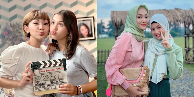 6 Portraits of Saskia Chadwick and Windy Wulandari's Closeness on the Set of 'DARI JENDELA SMP', Just Like a Real Mother and Daughter