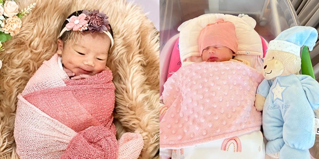 6 Portraits of Newborn Photoshoot of Felicya Angelista and Caesar Hito, Baby Bible's Adorable Cheeks