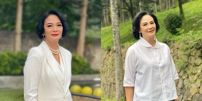 6 Photos of Dian Nitami's Elegant Appearance Wearing a White Blazer in 'BUKU HARIAN SEORANG ISTRI', Netizens Focus on Her New Hair