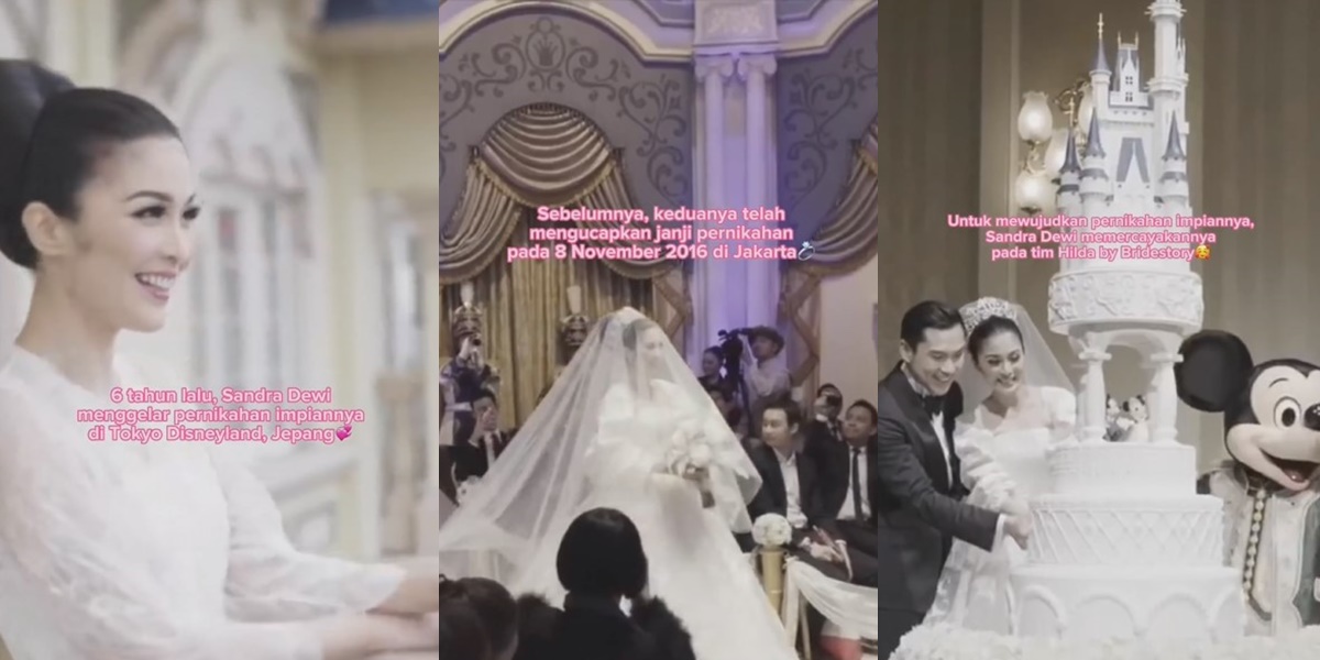 6 Years of Marriage, Sandra Dewi's Wedding Photos at Disneyland Like a Princess and Harvey Moeis Once Cried Tears of Joy