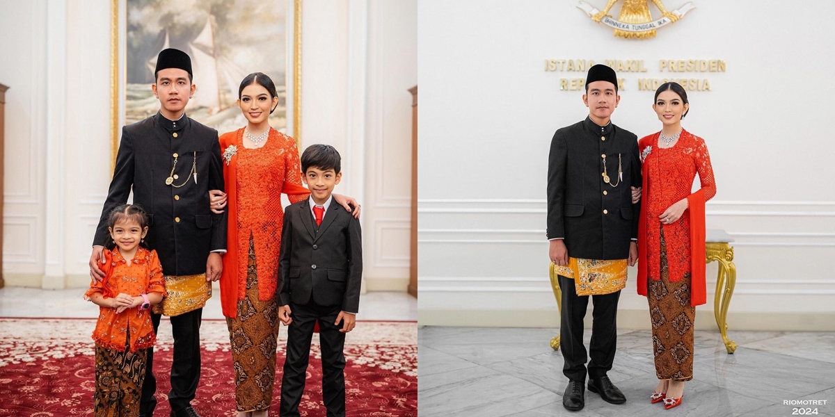 7 Photos of Family Portrait Gibran Rakabuming Raka as Vice President of Indonesia at the Palace, the Beautiful La Lembah Manah Becomes the Spotlight 