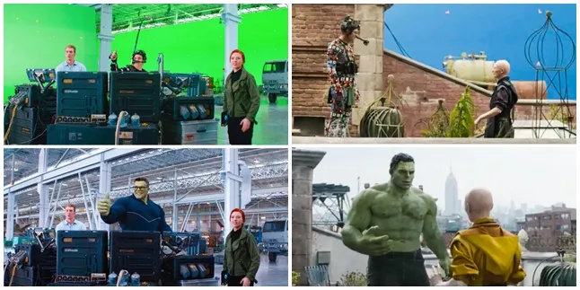 7 Foto Sebelum Efek CGI Ini Bikin Kamu Terkejut Kalau Film 'AVENGERS' Ternyata Tak Seperti yang Diduga