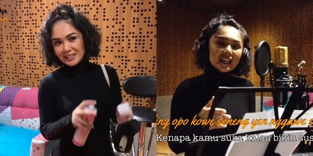 7 Photos of Yuni Shara Recording the Song 'Kapusan Janji' Duet with Didi Kempot, Hasn't Had the Chance to Perform Together Yet