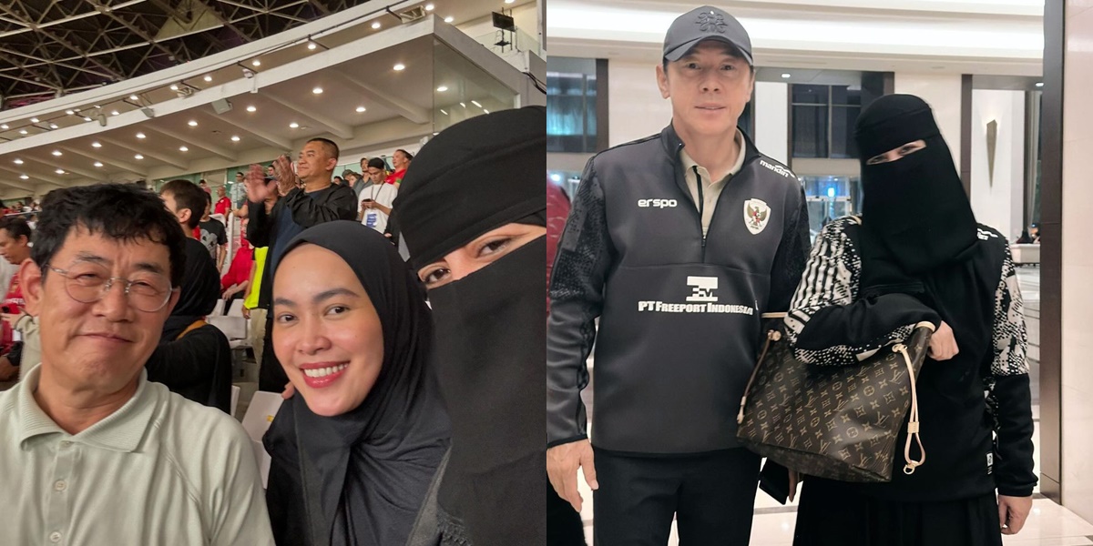 7 Moments of Ummi Pipik Watching the National Team at GBK, Photos with 'Pakde' STY and South Korean Artist Lee Kyung Kyu