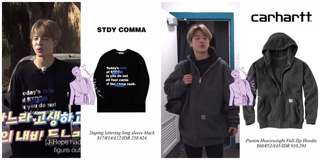 7 Affordable Outfits Worn by Jimin BTS, Not Up to 1 Million!