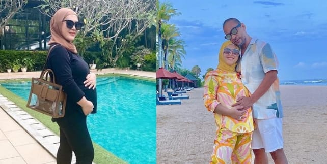 7 Portraits of Aisyahrani, Syahrini's Younger Sister, Showing Her Growing Baby Bump in Her Second Pregnancy