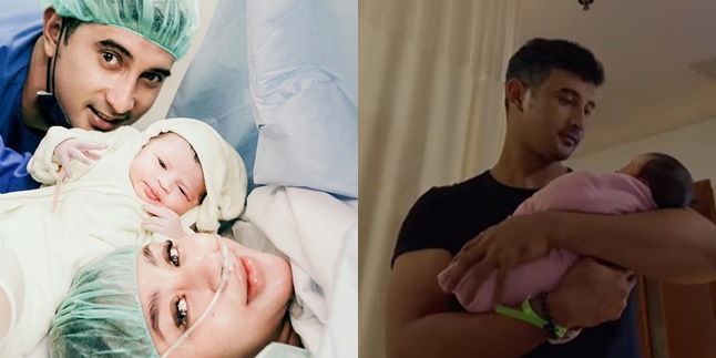 7 Portraits of Ali Syakieb Taking Care of Baby Guzel, Being a Doting Father to His Beloved Daughter - Receives Praise from Margin Wieheerm