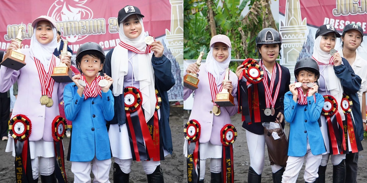 7 Portraits of Irfan Hakim's Children Achieving Success and Making Us Proud, Winning Many Medals from Equestrian Sports