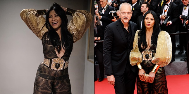 7 Portraits of Anggun C Sasmi on the Cannes 2022 Red Carpet, Dazzling Appearance Accompanied by Her Husband