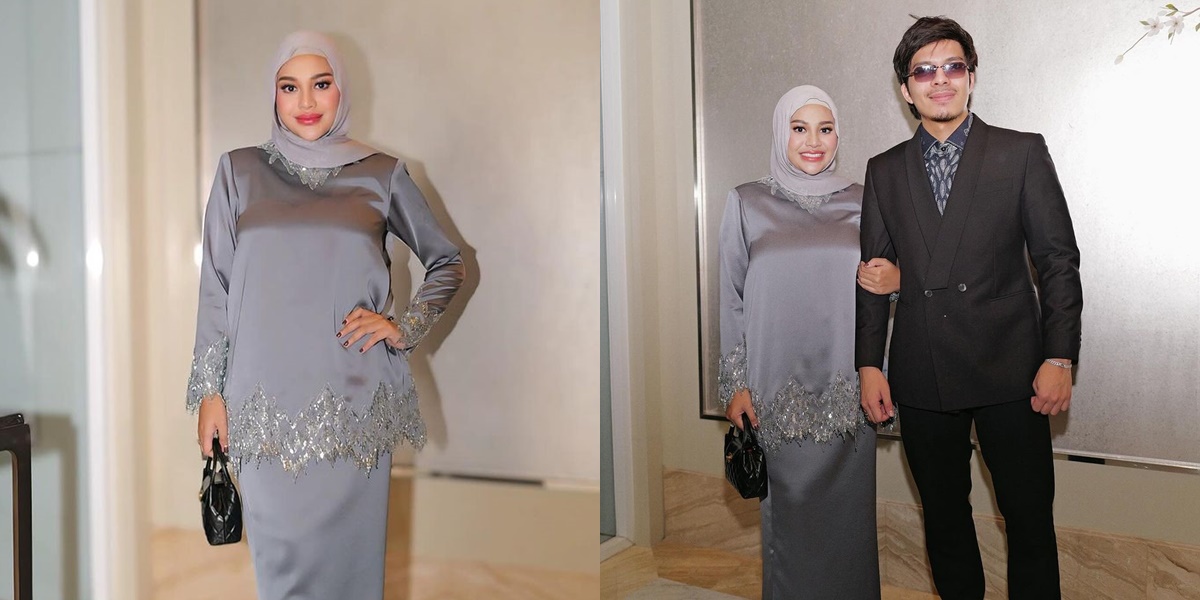 7 Photos of Atta & Aurel at the Wedding, Aurel's Kurung Dress Criticized for Being Too Prominent