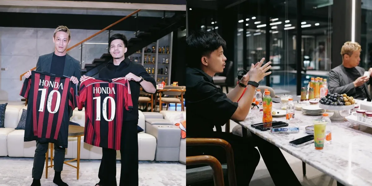 7 Photos of Atta Halilintar Inviting Keisuke Honda to His Home, Eating Rendang & Sambal Balado