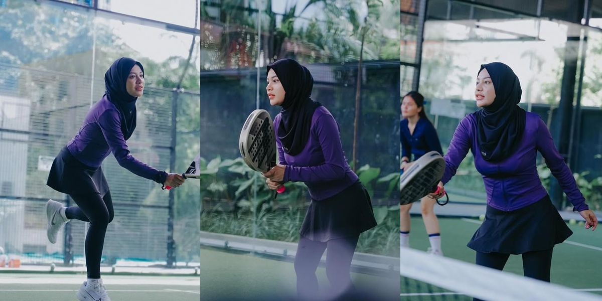 7 Photos of Aurel Hermansyah Going Crazy Playing Padel, Flooded with Praise for Her Beautiful Body Goals Like a Teen